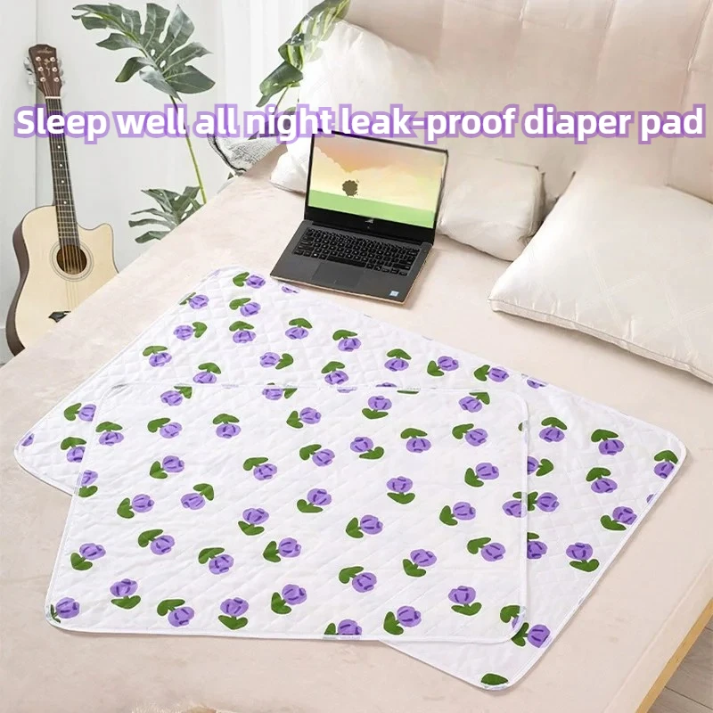 Extra-Large Waterproof Breathable Washable Bed Pad for Babies Kids Reusable Leakproof Mattress Protector for Overnight Use