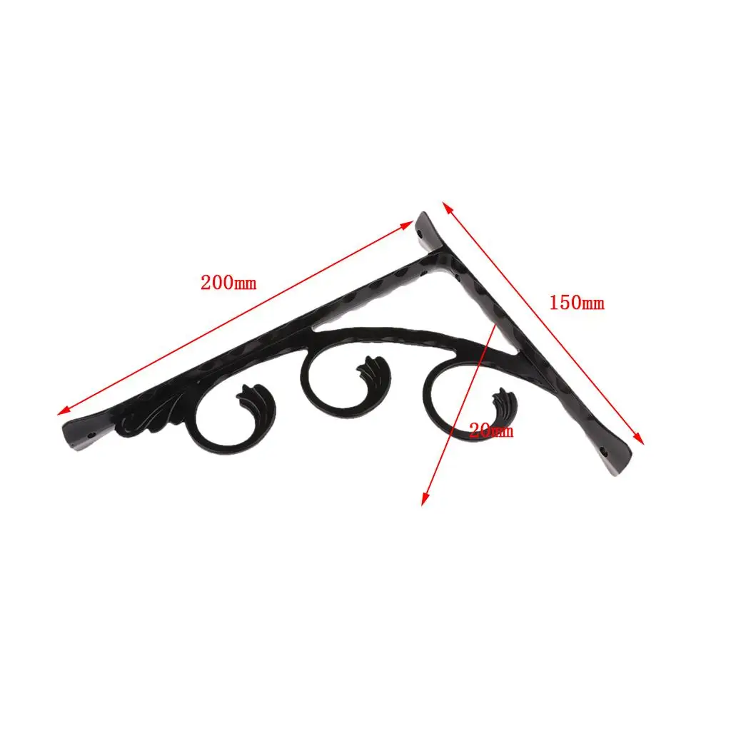 

2x Set of 2 Sturdy Wall Shelf Brackets for European , 20x15cm