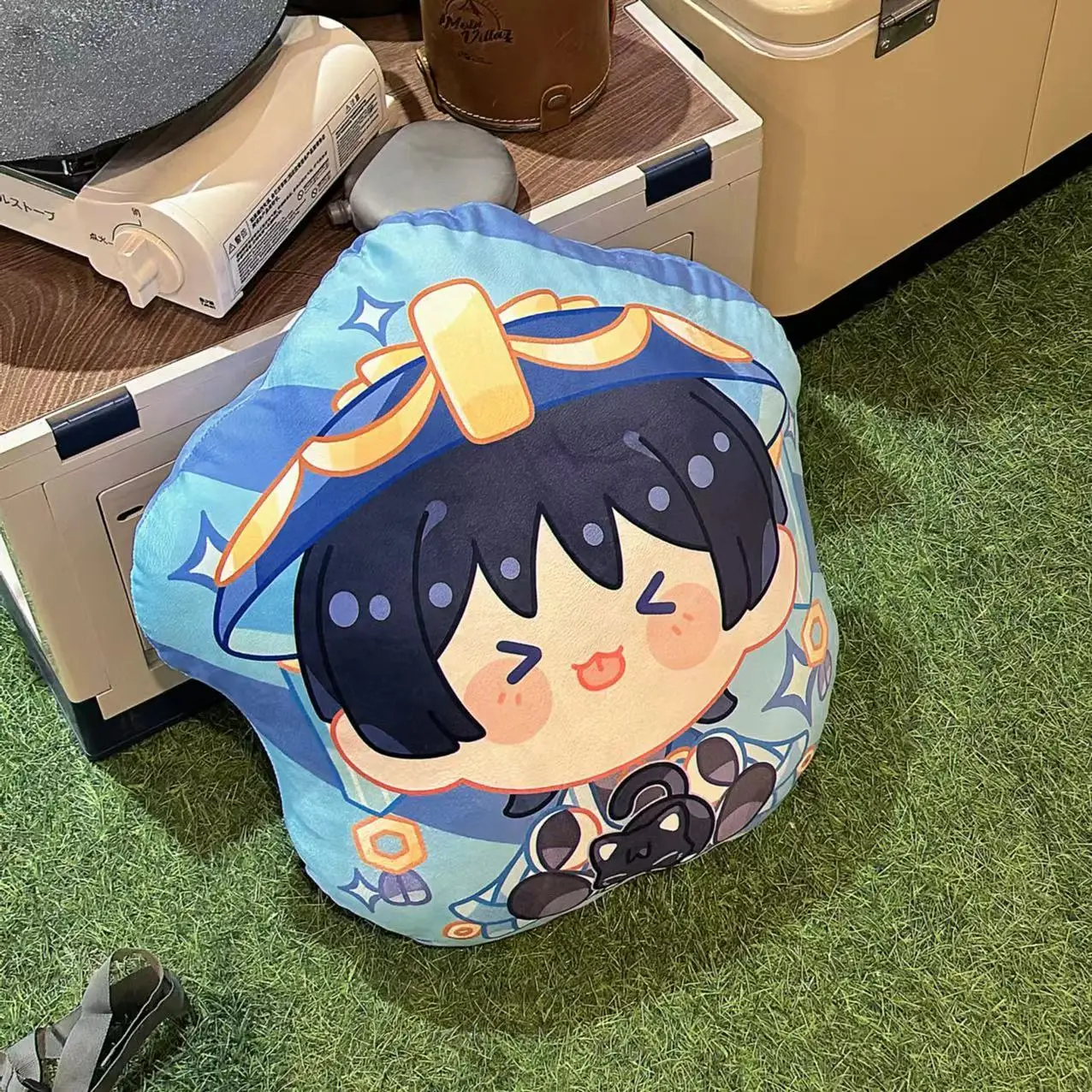 Anime Genshin Impact Wanderer Cosplay Square Pillow Two-sided Special-shaped Cotton Cushion Doll Give Xmas Birthday Gift