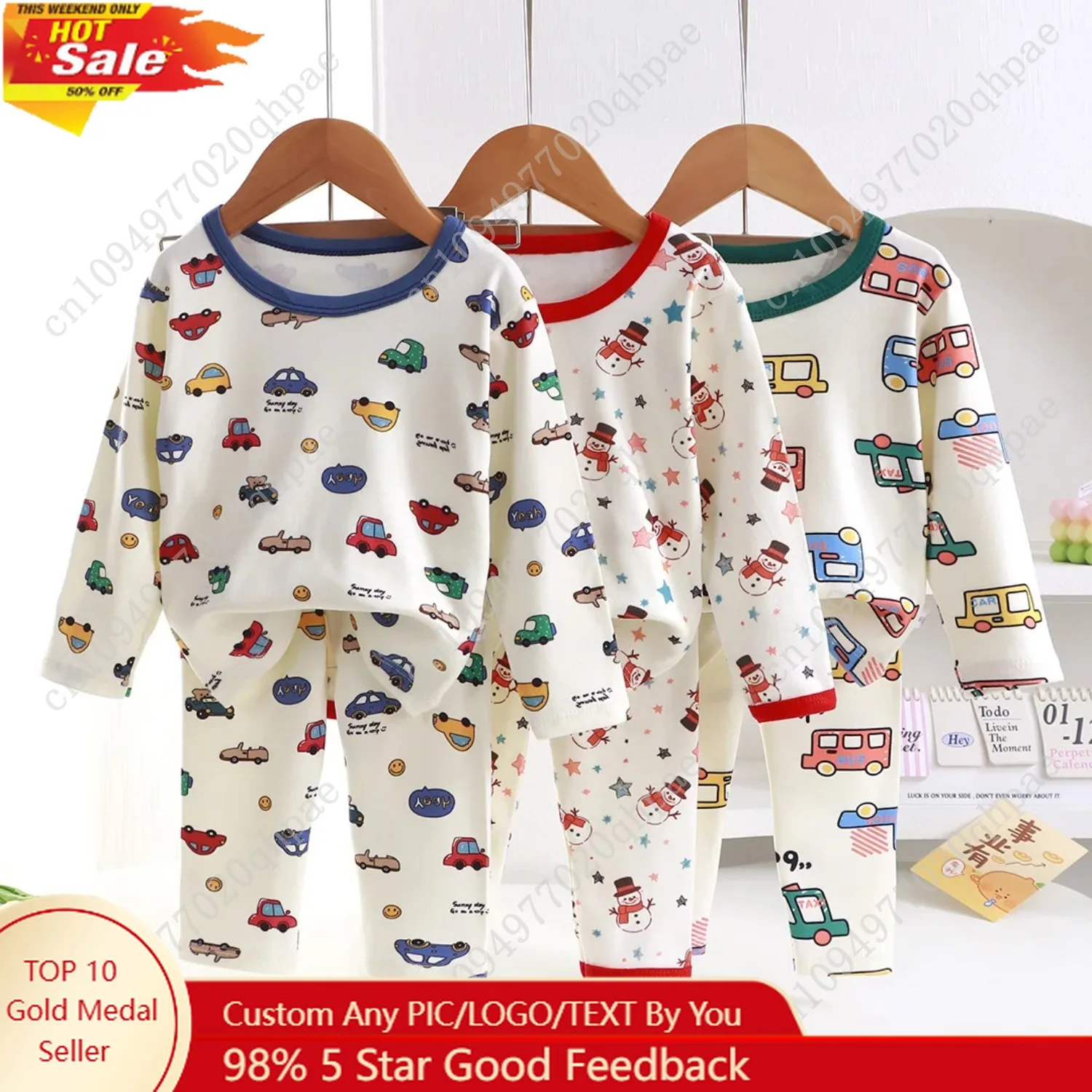 أطفال الخريف الدافئة منامة مجموعات طفل الفتيان الفتيات عيد الميلاد الكرتون طويلة الأكمام قمم تي شيرت مع السراويل منامة عيد الميلاد ملابس خاصة