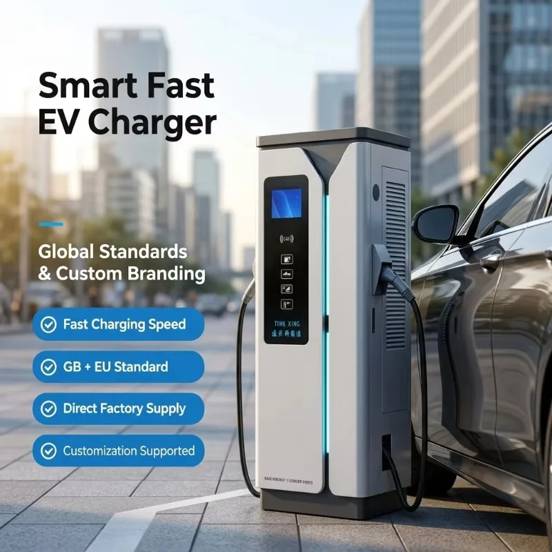 DC CCS1/CCS2/GBT Fast Charger Electric Car Charging Station 380-1000V OCPP DC EV Charger Commercial Charging Solution