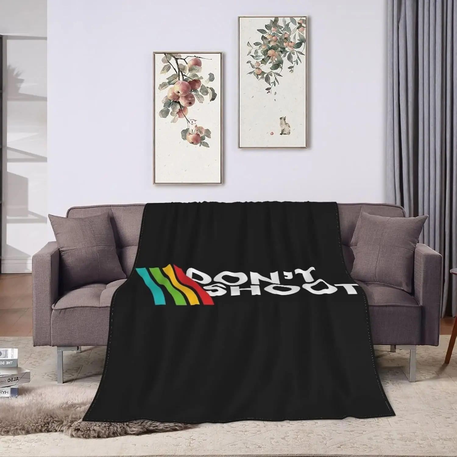 1PC Blanket Flannel Arc Raiders Don't-Shoot! Throw Blankets For Home Decor Cozy Warmth Birthday Gift Blanket For Adult Friends