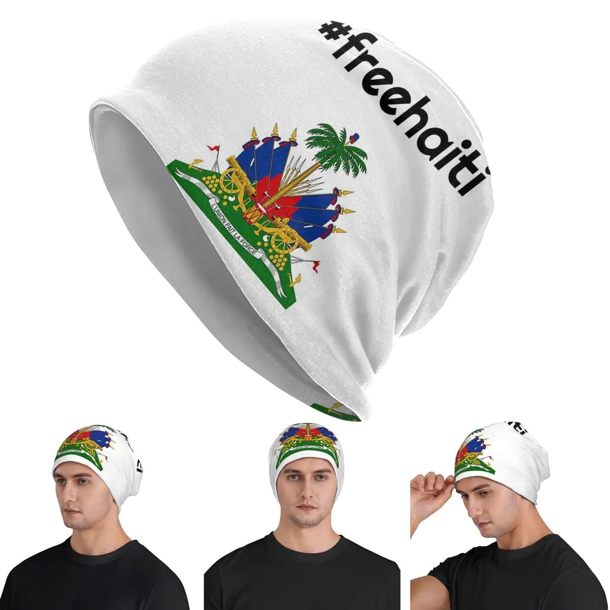 

Free Haitian Skullies Beanies Hats Warm Autumn Winter Outdoor Cap Knitted Bonnet Caps for Unisex Adult