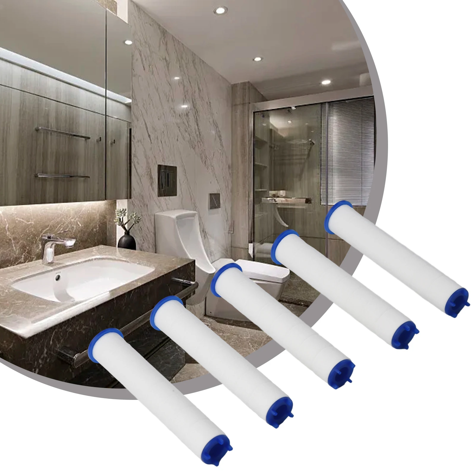 Purifier Shower Head Filters Rainfall Sprayer Bathroom Showering Detachable Filter Cotton Filtration Pressure New