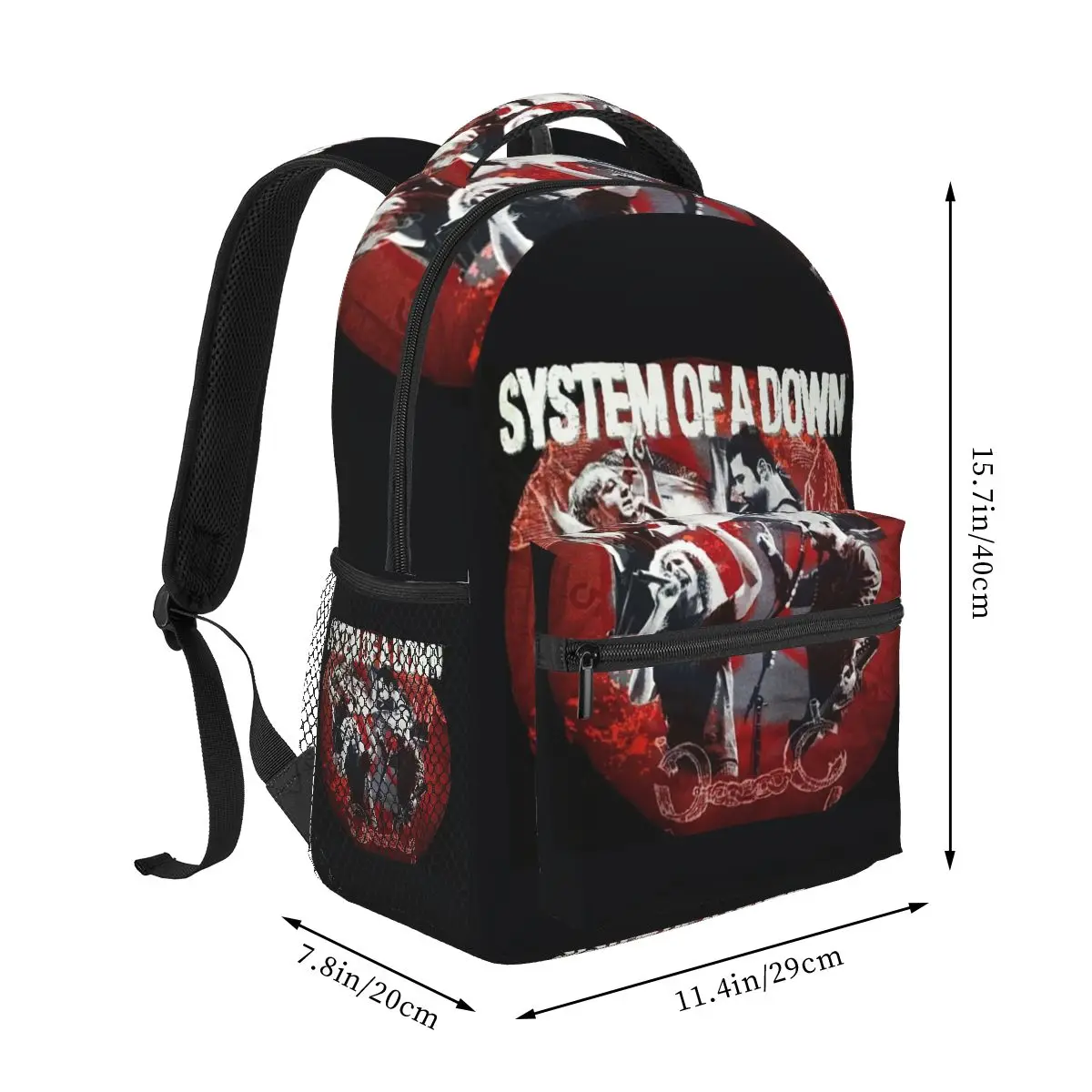 System Of A Down Toxicity Album Graphic Backpack Student Boys Girls BookBag Children School Bag Shoulder Bags for Men Women
