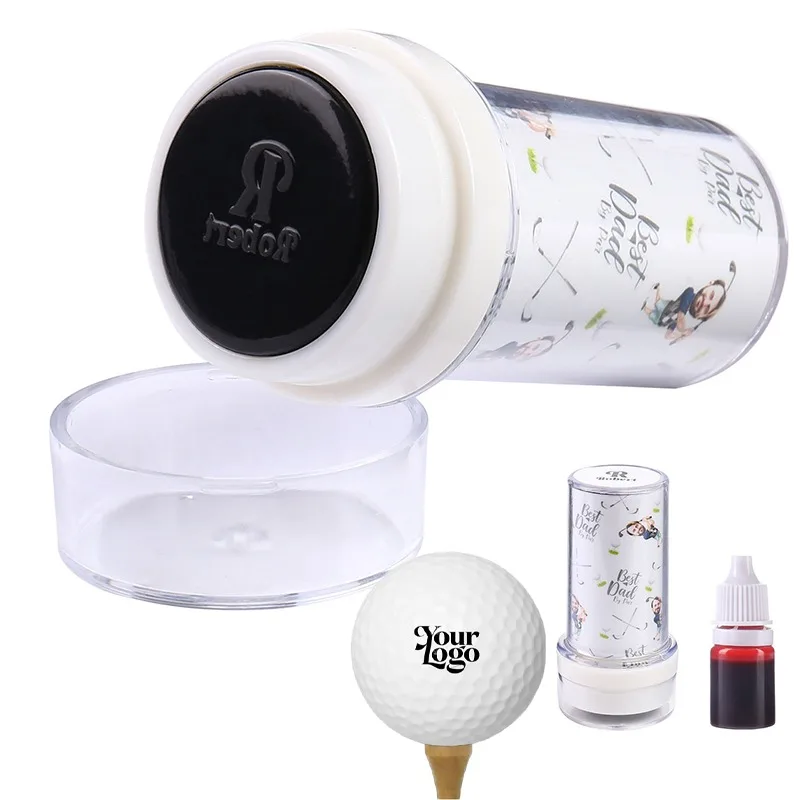 Custom Golf Stamp Clear Impression Quick Dry Waterproof Photosensitive Seal Single & Set for Golf Ball Marking Accessories