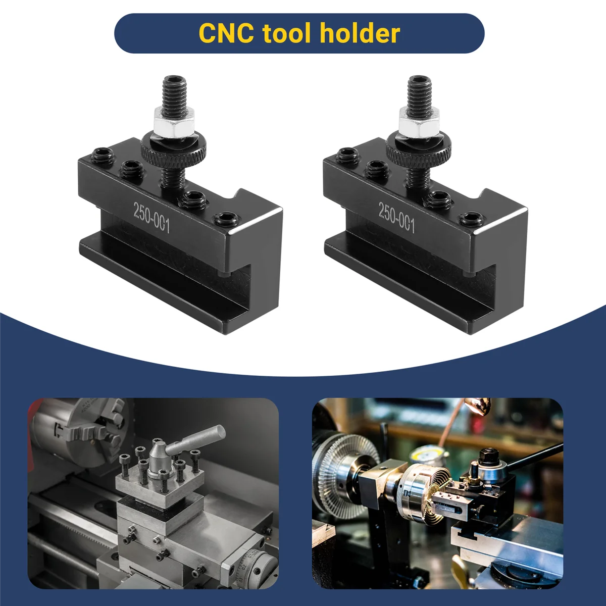 4PC SETS 250-001 0XA Quick Change Tool, Turning Tool Holder Steel Material HOLDER Vogue