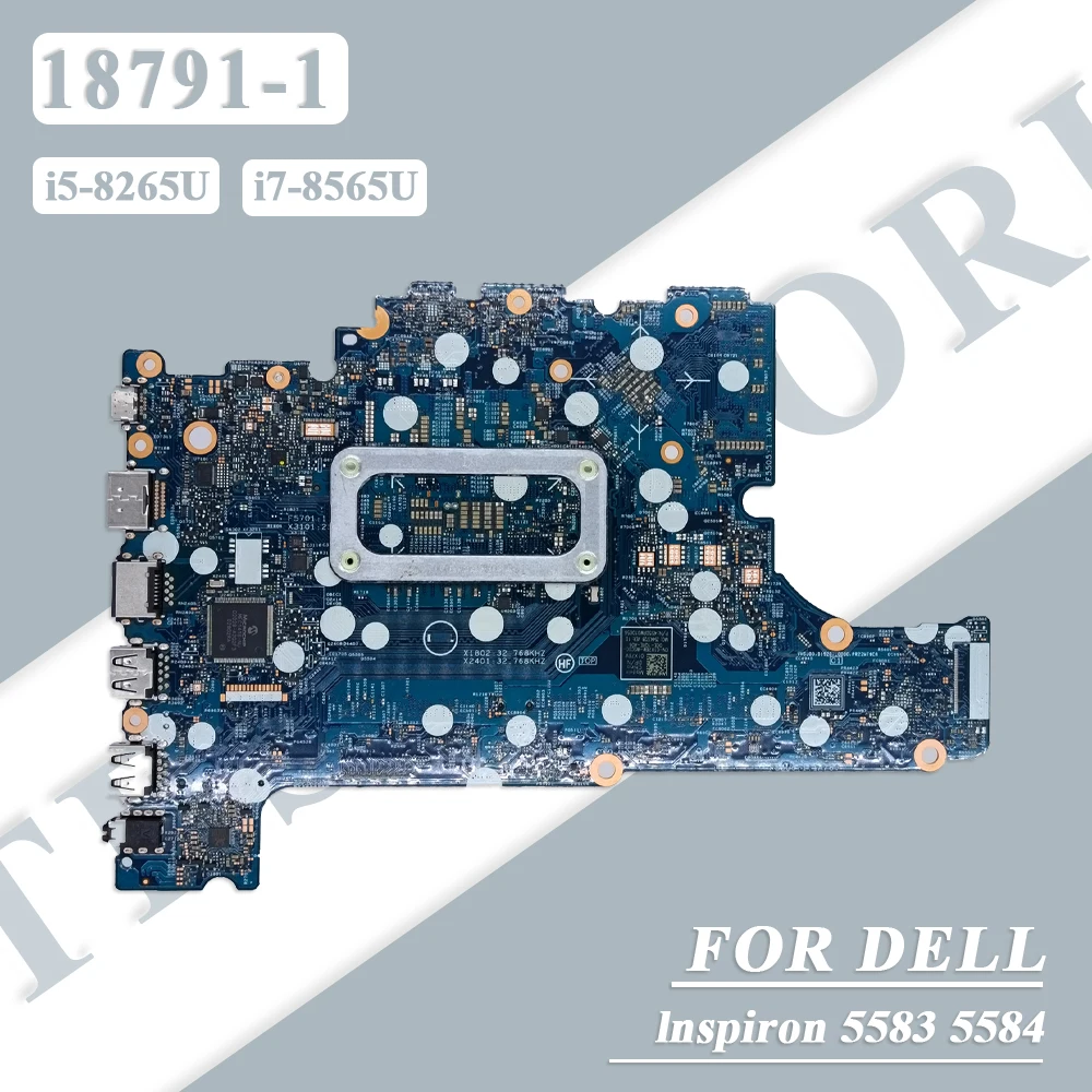 

18791-1 для DELL Inspiron 5583 5584, материнская плата для ноутбука с процессором i5-8265U i7-8565U 940MX 2G N16S-GTR-S-A2 05PJYX 01X76W, материнская плата