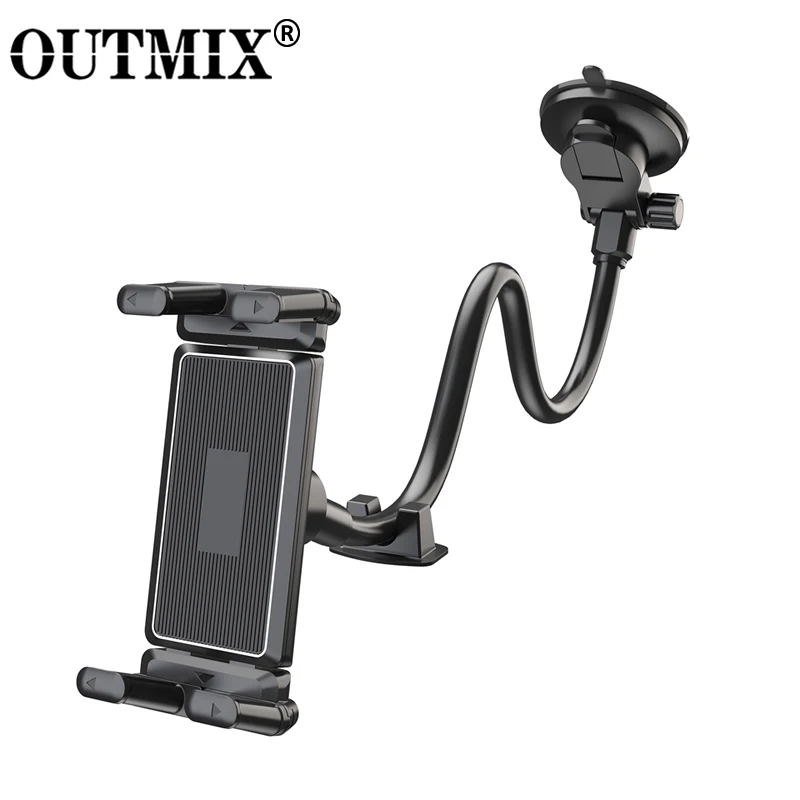 

OUTMIX Dashboard Tablet Holder for Car Suction Cup Car Windshield Mount with Large Clamp for All 5"-15" Tablet and Phone Devices