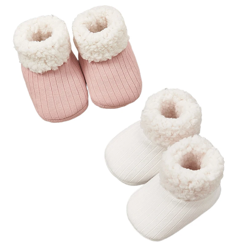 Winter Newborn Baby Cotton Booties Infant Toddler Girls Boys Soft Snow Boot Shoe Cute Warm Socks 0-6Months