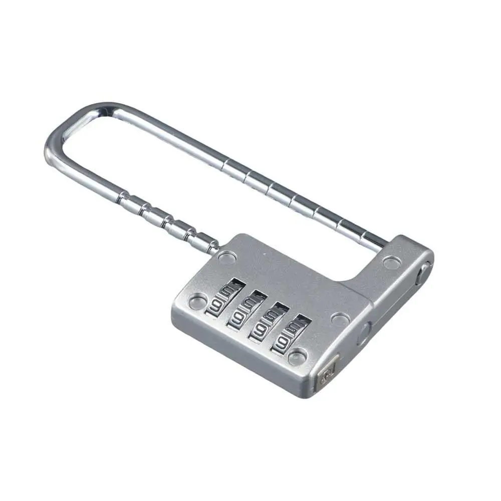 

Adjustable Lengthened U-shaped Lock 4Digit Security Combination Padlock Mechanical U-shaped Password Lock Head Suitcase