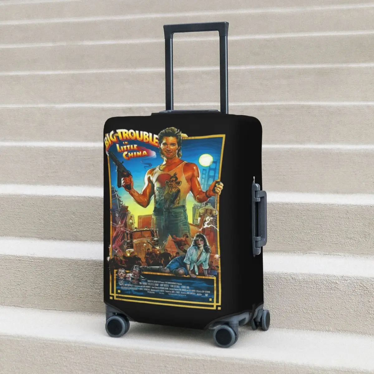 

Big Trouble In Little China Suitcase Cover Protection Elastic Travel Luggage Protector Covers for 18-32 Inch