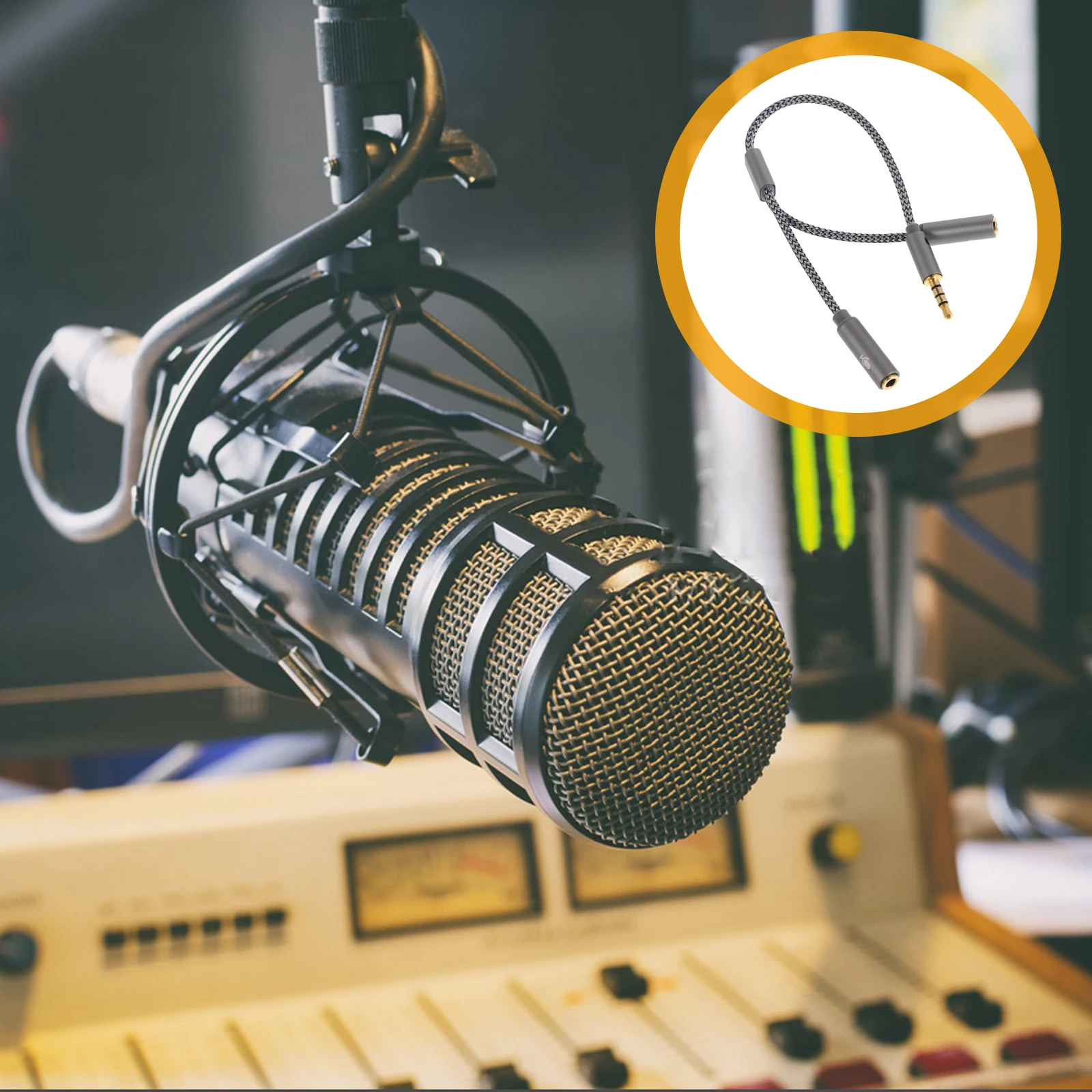 

3.5mm Audio Extension Cable Male to Female Splitter for Dual Headphones Or Speakers Copper Core Nylon Braid Durability Plug and