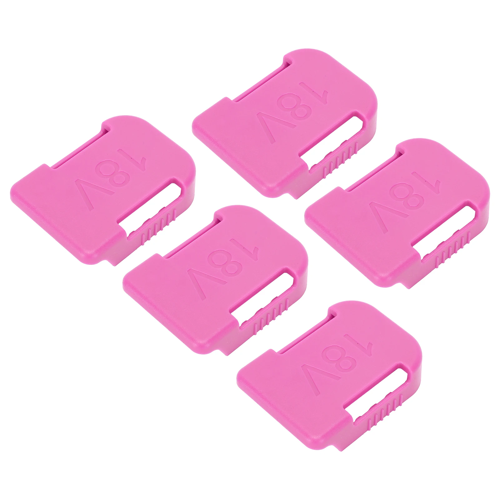 Universal 5Pcs Dual Using 18V Tool Battery Storage Holder Slot Battery Mounts Durable Wall Mounted Lightweight for Makita/Bosch