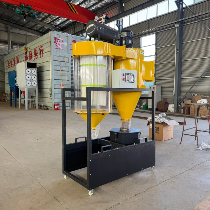 Low-Maintenance Dual-Stage Cyclone Dust Collector for Wood Workshop Sawdust Removal