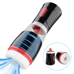 Automatic Blowjob Male Masturbators For Men Real Adult Goods 18 Sucking Machine men's Silicone Vagina Doll Sexy Masturbation Toy