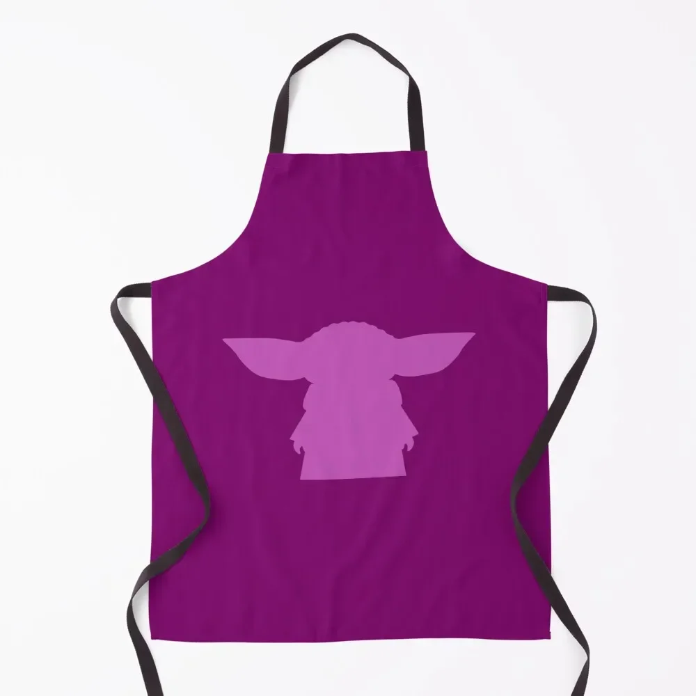 

Alien Silhouette - Fuchsia Apron Woman Work Kitchen Accessories 2022 Manicurists Kitchen And Home Items Apron