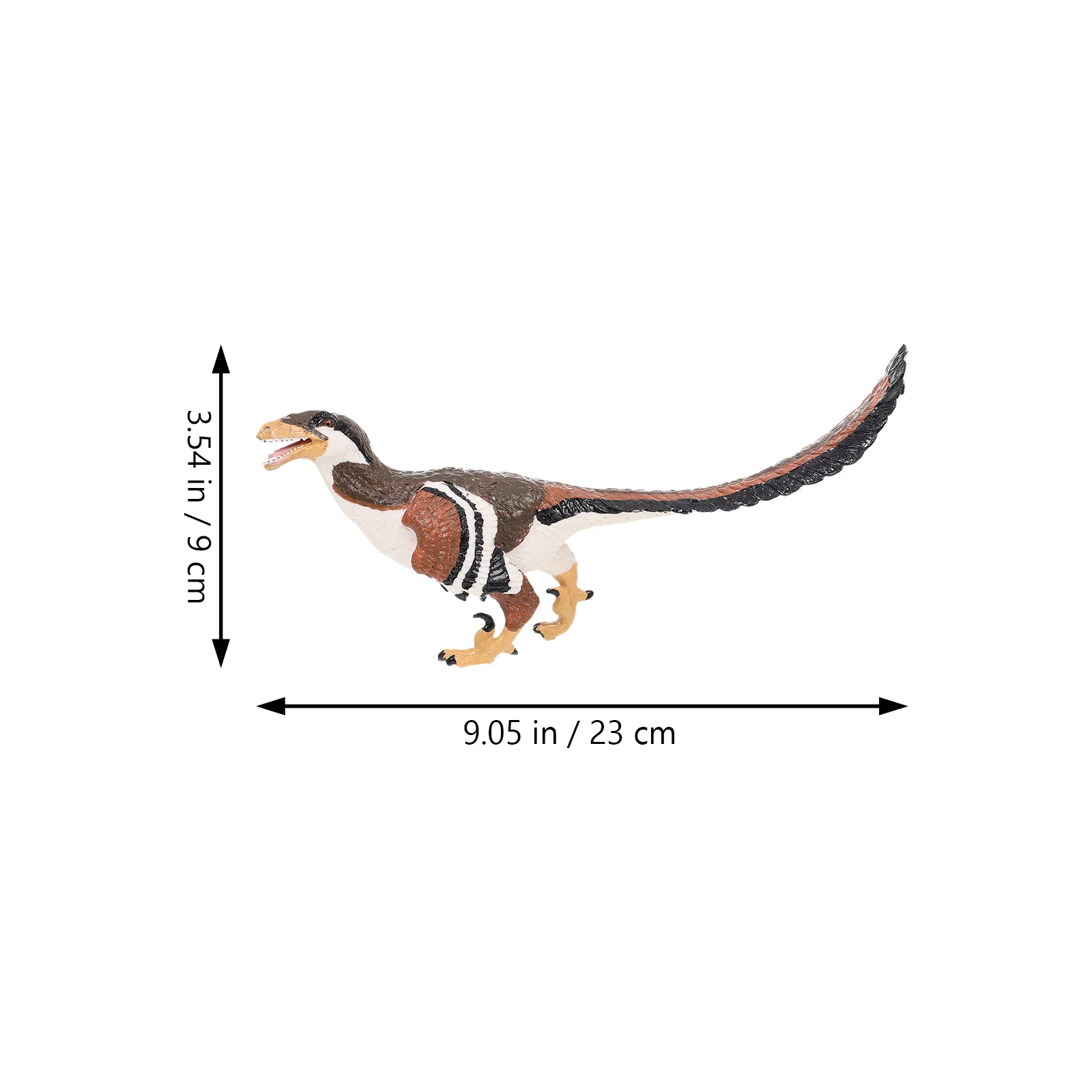 Deinonychus รุ่นตุ๊กตาไดโนเสาร์ของเล่นจําลองเด็กเดสก์ท็อปเครื่องประดับการศึกษา