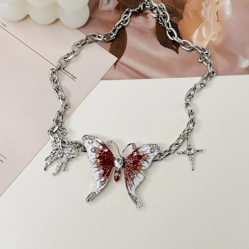 New Chinese heavy industry flower water drop pearl necklace choke collar collar neck accessories premium sense collarbone chain