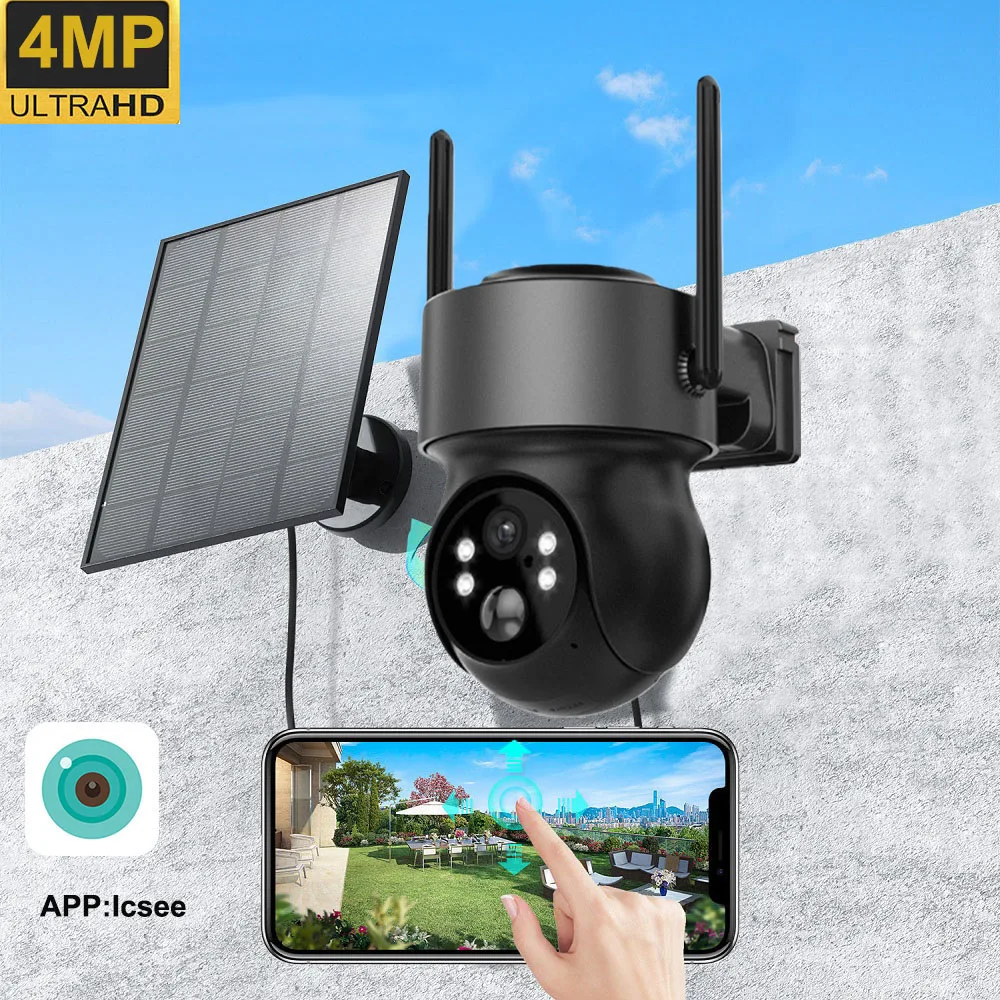 Uzoom 8CH NVR Wireless Security System with 7-Inch Screen Wifi Solar Camera H.265 Video Surveillance P2P Mini CCTV Home System