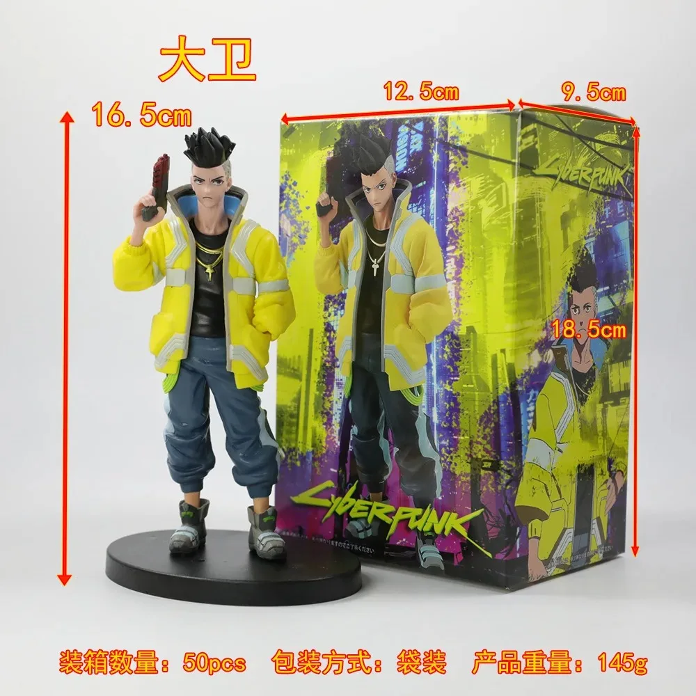 Neue Cyberpunk Edge Walker Figur David Rebecca Figur Desktop Ornament Kleine Handheld Anime Charakter Umgebendes Modell Spielzeug