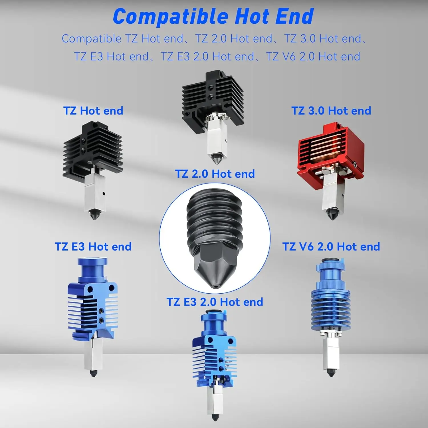 Untuk Bambu Labs Nozzle P1s Nozzles 0.2 0.4 0.6 0.8 bambulab X1c nozzle P1p Bambulabs X1 karbon untuk Bambulab Hotend