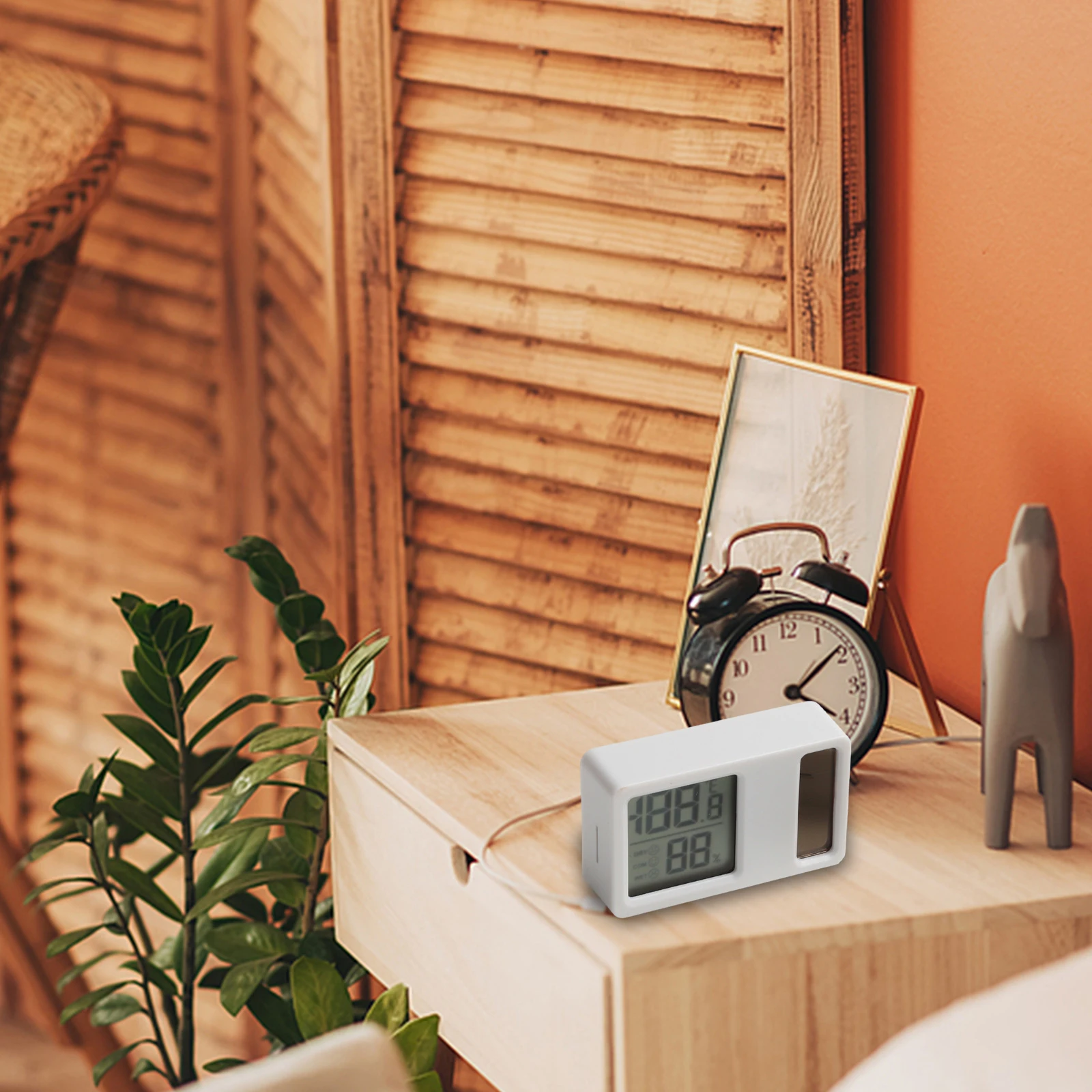 

Монитор роста, приятный для детей, солнечный контроллер, влажность в помещении, 7*4,3 см, солнечный термометр, работа без батареи