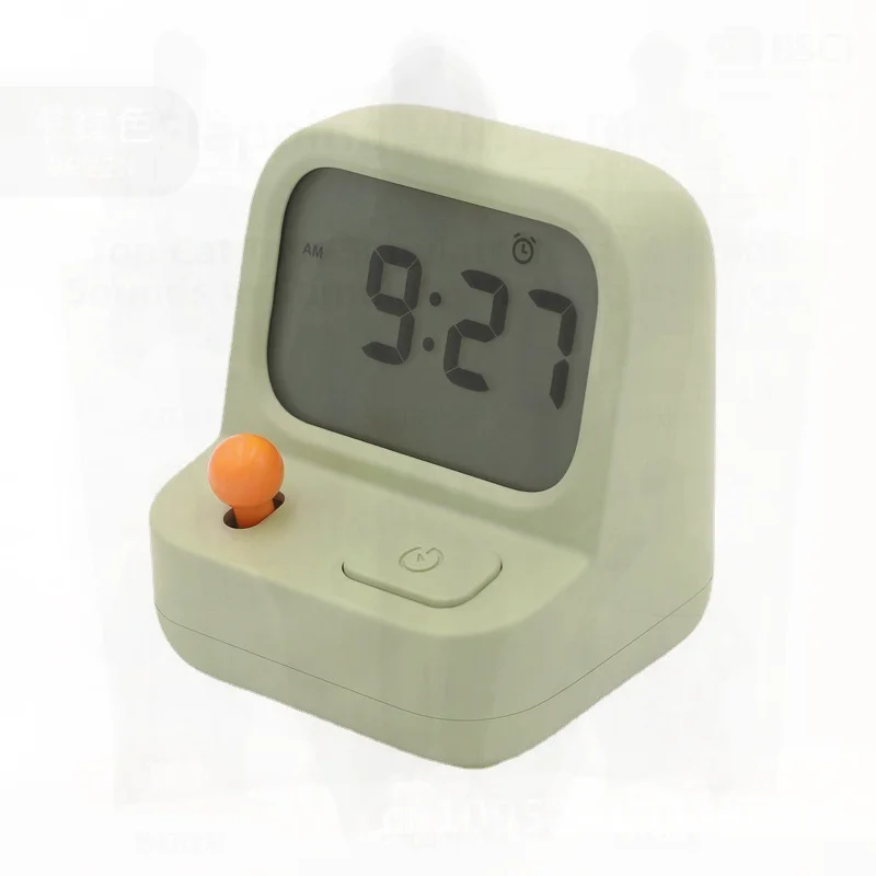 

Game Console Alarm Clock LED Display with Background Light Volume Adjustment Timer Snooze Modern Minimalist Green Kitchen