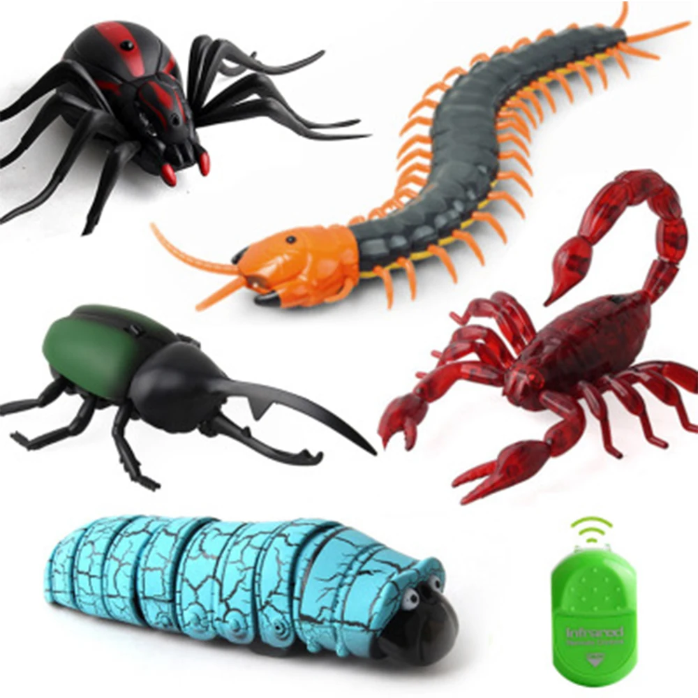 Infrared Remote Control Cockroach Simulation Animal Creepy Spider Bug Prank Fun RC Kids Toy Gift High Quality Drop Shipping