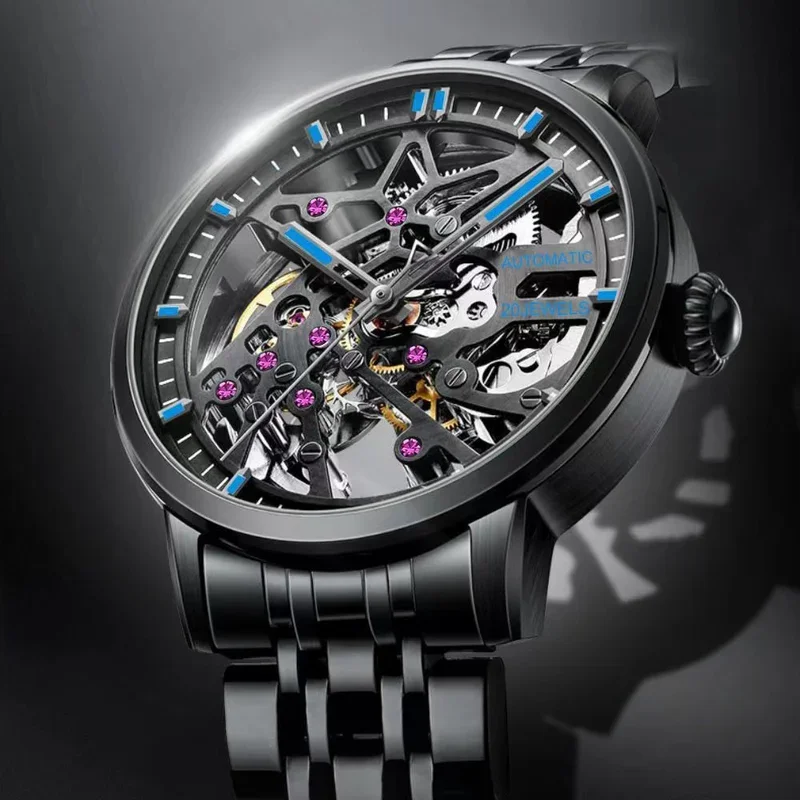 New Men Mechanical Watch Business Leisure Hollowed out Limited Edition High end Man Mechanical wrist watches