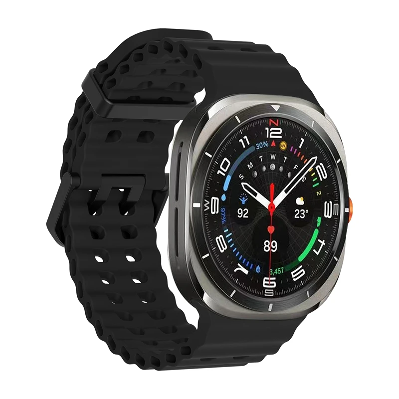 1:1 Marine Band für Samsung Galaxy Watch Ultra2 2026 Ultra 2025 2024 Armband Sport Silikon-Armband für Samsung Galaxy Ultra 47mm – Detail 9