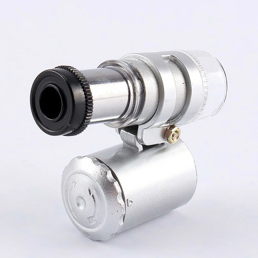 

60X Mini Pocket LED Light Jewellers Loupe Microscope Glass Jewellery Magnifier Power Tools 60X Mini Pocket Magnifier