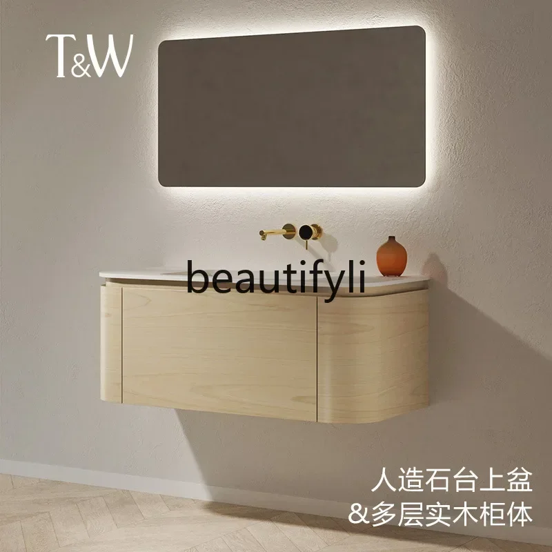 

ss K178 ss25 New artificial stone bathroom cabinet household washstand toilet wash basin cabinet combination wash basin