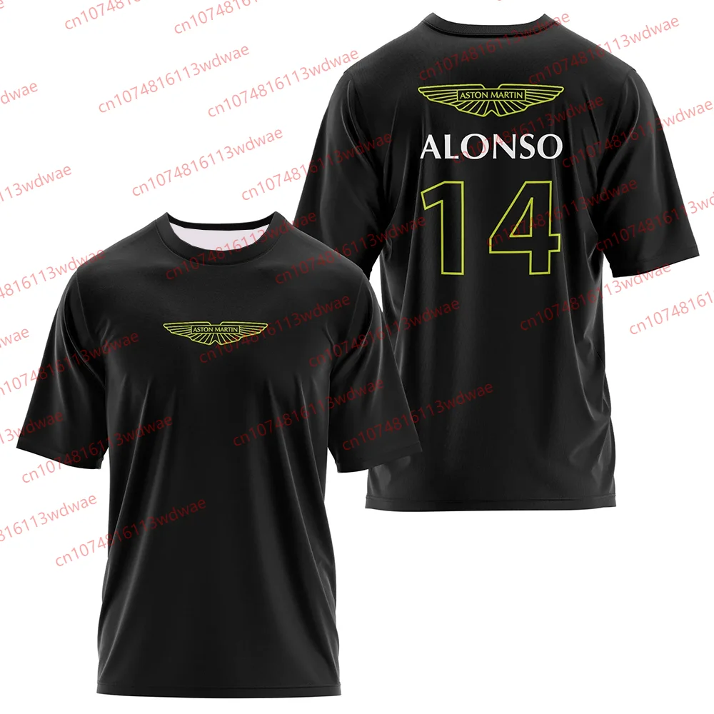 

Aston Martin Racing 3D Print T-Shirt Aramco Team Jersey 2025 Fernando Alonso 14 Jersey Aston Martin Team T-shirt Fans Tee