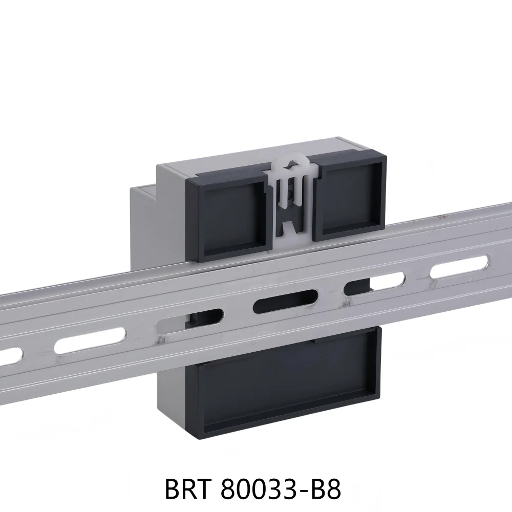 Power Electronic Component Housing, Industrial Control Box Rail Installation, PLC Module Controller Housing BRT80033