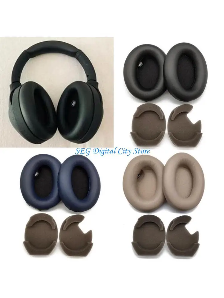 

U75B Leather Ear Cushion Sponge Earpad Earphone Earm for WH-1000XM4 WH1000XM4 Headset