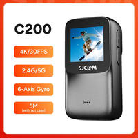 SJCAM C200 Pro 4K Action Camera with Portable Body 5M Waterproof FHD 6-Axis GYRO Video Body 5G WiFi Night Vision Sports DV