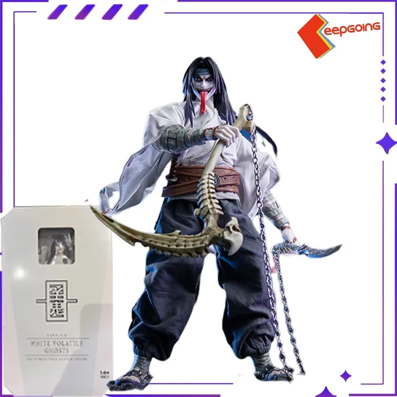 Play Morning KEEPGOING Original 1/12 impermanencia blanca y negra ropa de tela de impermanencia muñeca móvil modelo juguete hecho a mano