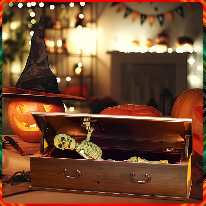 

NEW Halloween Coffin Skeleton Pocket ornament For Halloween decoration Gift Skeleton
