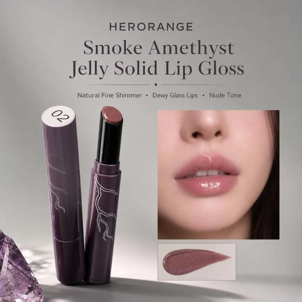 Sexy Shimmer Jelly Glass Lip Tint Lasting Non Sticky Solid Lip Stick Moisturizing Hydrating Mirror Lip Gloss Lip Makeup