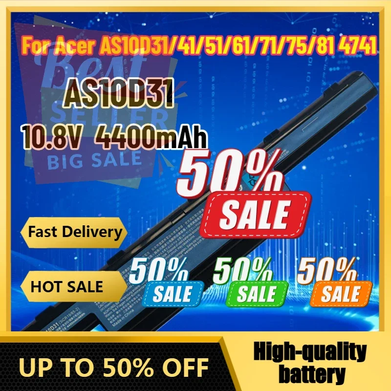 

【Fast Delivery 】Laptop Battery AS10D31 For Acer Aspire AS10D3E AS10D51 AS10D61 AS10D71 AS10D75 AS10D81 5741 5742 5750 5551G 5560