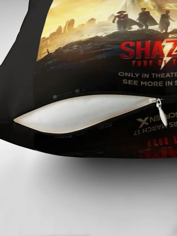 Billy batson - shazam - Shazam movie (2023) poster Throw Pillow bed pillows Cushions For Sofa pillow