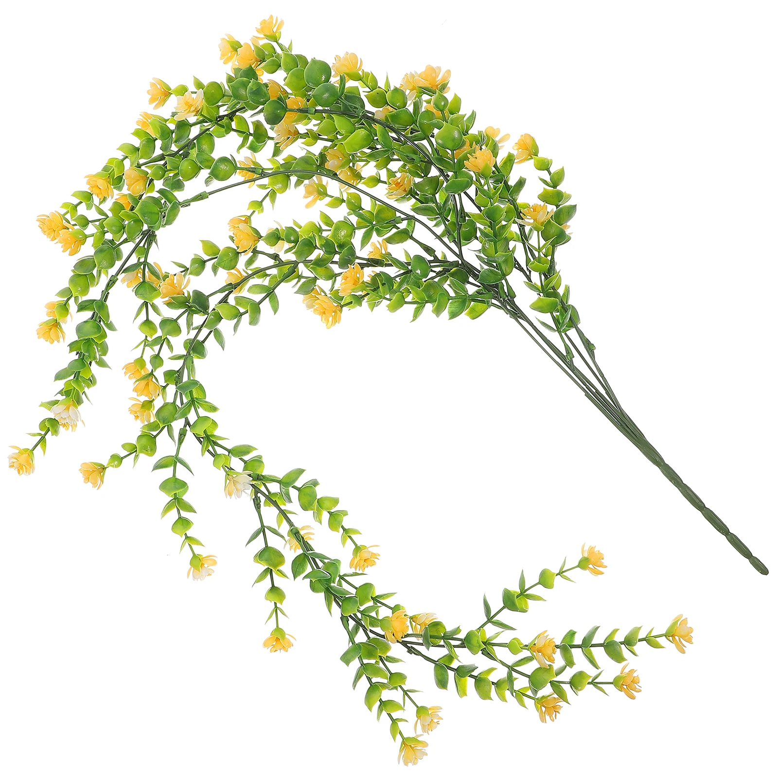 

Simulation Rose Eucalyptus Green Artificial Plants Vines Reusable Indoor Outdoor Decor Fake Vine Leaves Wall