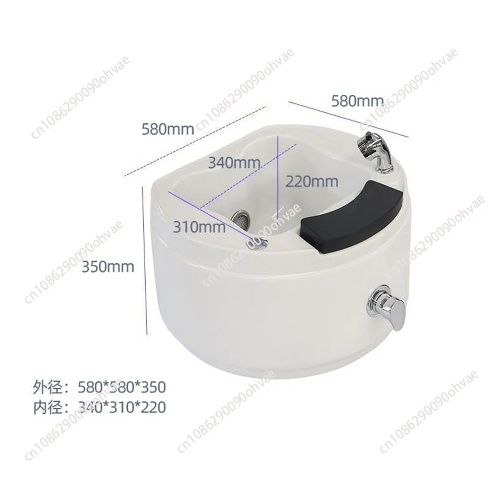 for Acrylic commercial foot basin ceramic foot bath basin foot therapy shop colorful lights surfing spa hotel spa