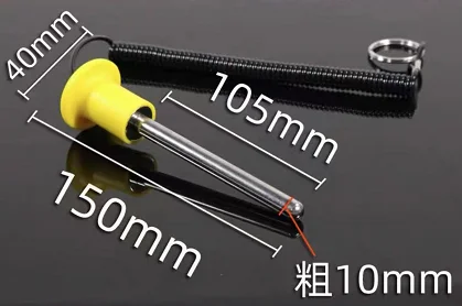8Mm/10Mm Gym Apparatuur Gewicht Stack Pin Gewicht Pin Magnetische Gewicht Stack Pin Met Pull Touw Sterkte praktische Weightstack Pin