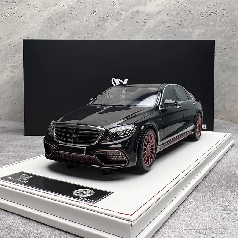 차량 아트 1: 18 S65 W222 S63 4MATIC 자동차 모델