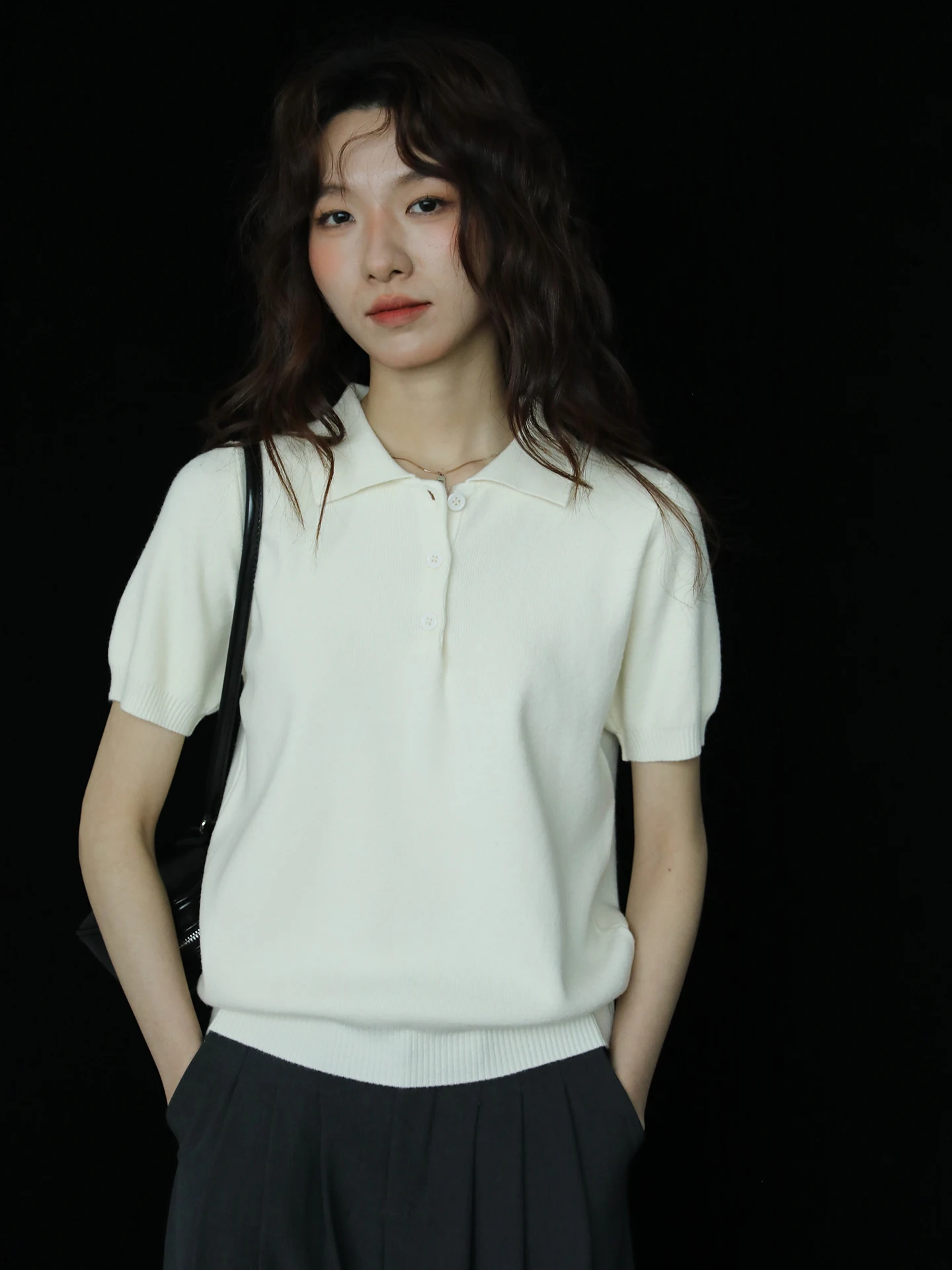 

Женская летняя дышащая удобная однотонная футболка свободного кроя в стиле ретро для повседневной носки