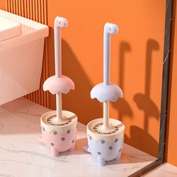 Cute Dinosaur Toilet Brush Convenient Cleaning Tools Toilet Decoration Cartoon Animal Dinosaur Toilet Brush Bathroom Decoration