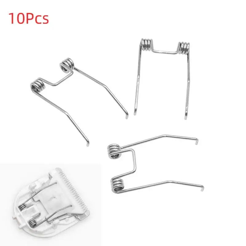 10Pcs Electric Push Scissors Hair Clipper Coldless Spring Clip Replacement for 8148/8159 Personal Grooming Use