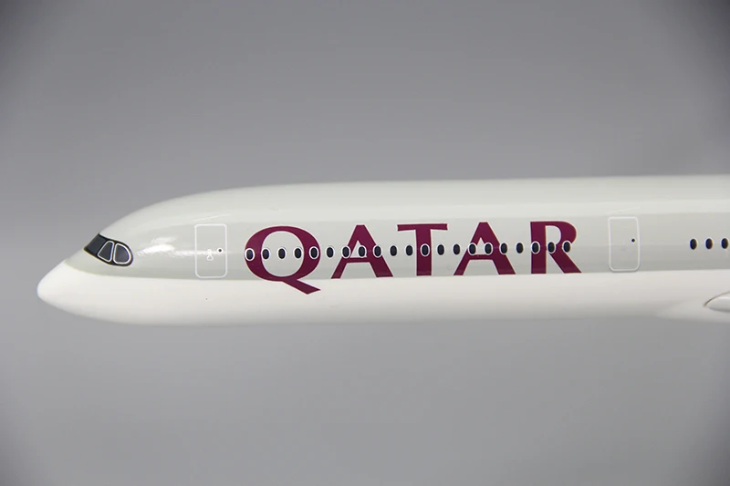 1:200 مقياس القطارة طائرة A350 A350-1000 ABS البلاستيك مع قاعدة لعبة مجسمة للطائرة للتجميع #4